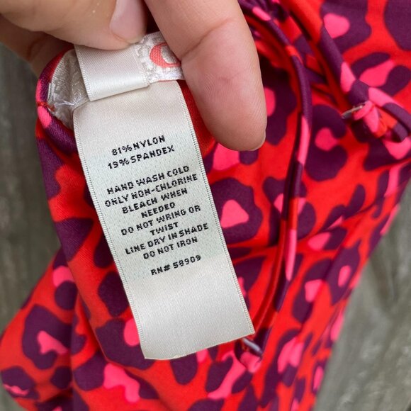 GB Gianni Bini Party Animal Print One Piece Swimsuit Size XS Strappy Back New - Picture 8 of 10